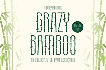 Crazy Bamboo - Nature Font