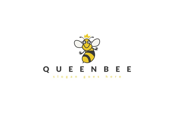 Queen Bee Logo Template