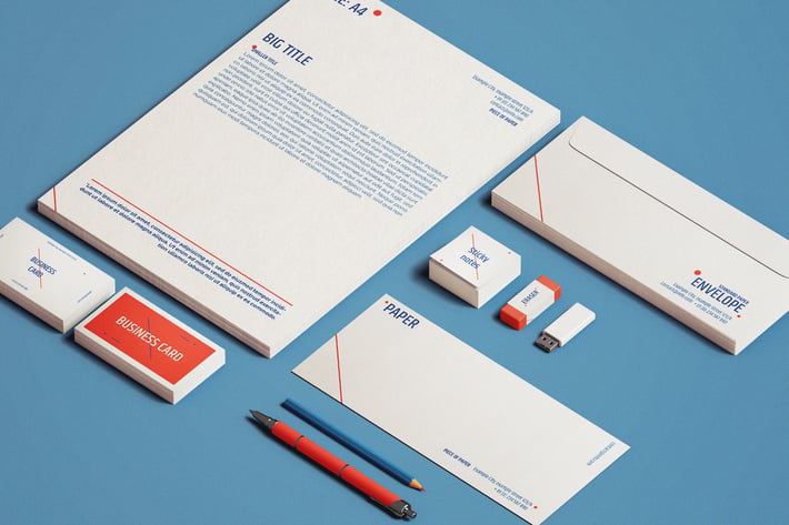 Stationery Mock-Up Template