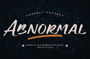 Abnormal Display Handwritten Font