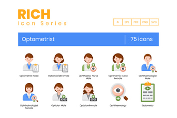 75 Optometrist Icons