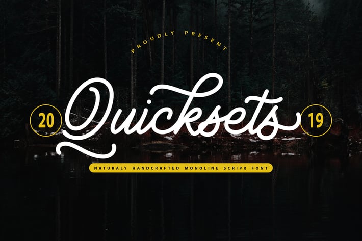 QuickSets | Handcrafted Monoline Script
