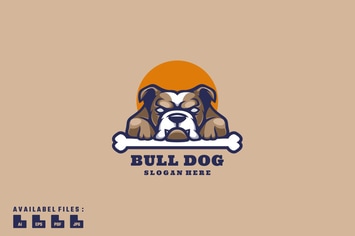 Bulldog Logo Mascot