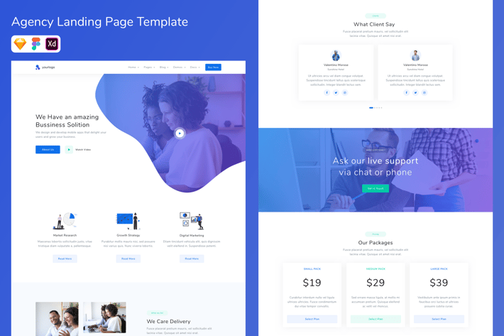 Agency Landing Page Template
