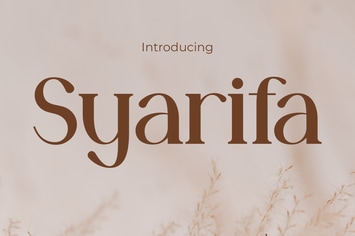 Syarifa Modern Luxury Serif Font