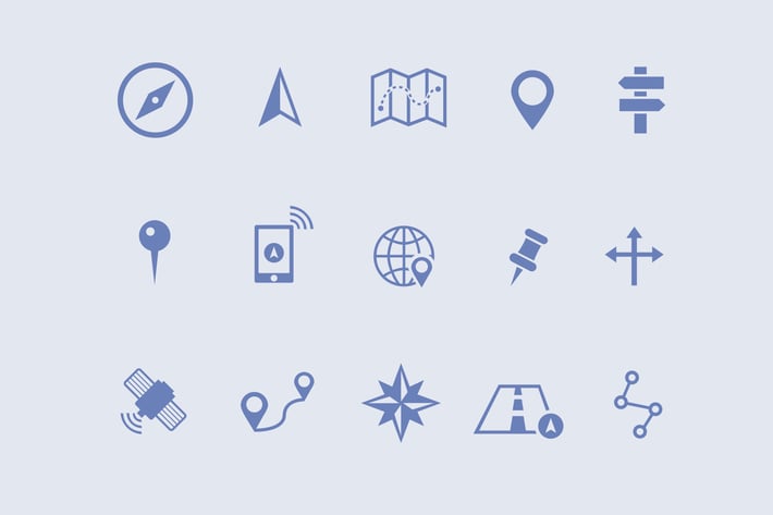 15 Map and Navigation Icons