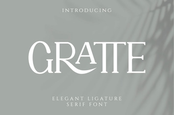 GRATTE Ligature Serif Font