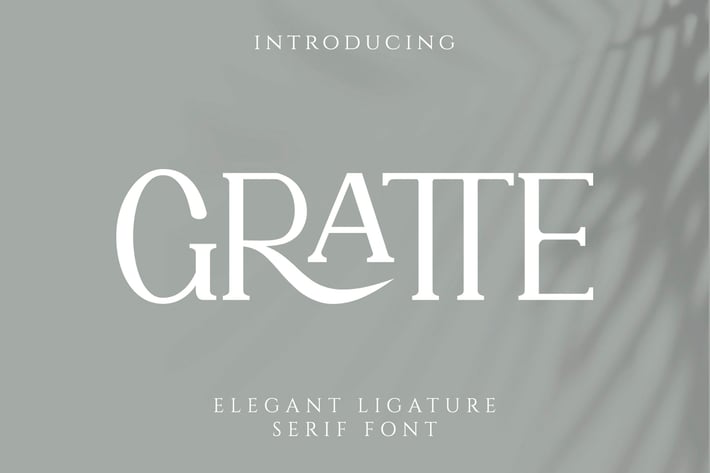 GRATTE Ligature Serif Font