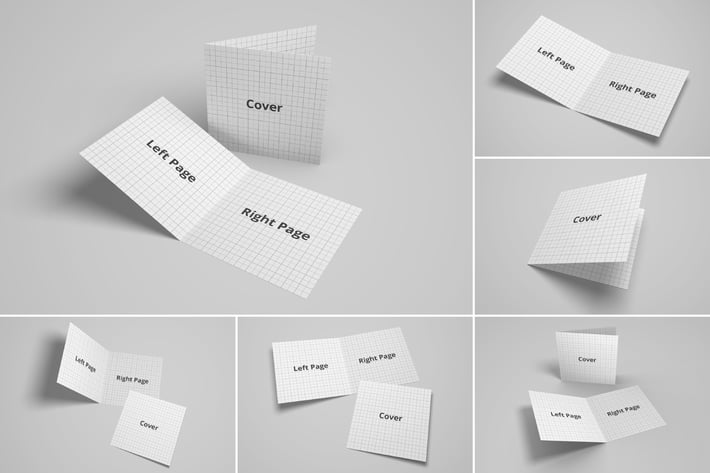 Bifold Brochure/Greeting Card Mockup