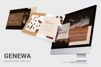 Genewa - Brown Color Tone Pitch Deck Keynote