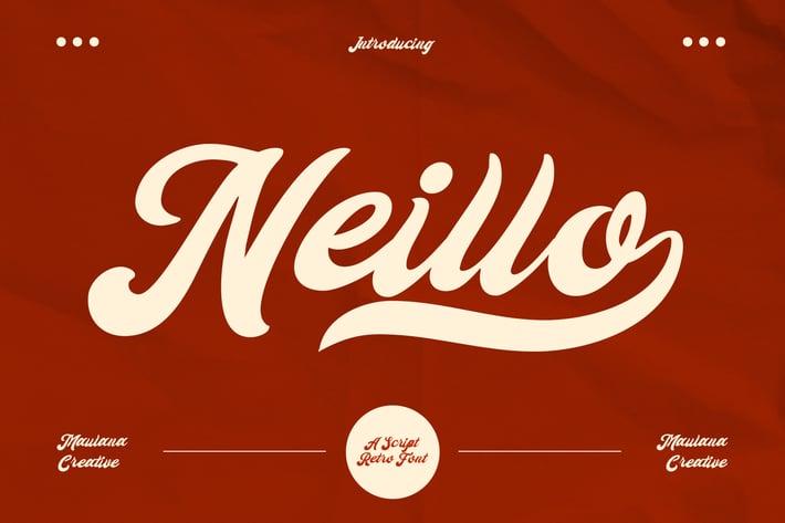 Neillo Retro Script Font