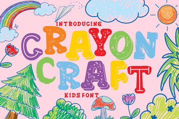 Crayon Craft - Kids Font