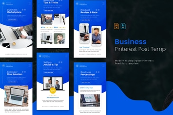 Bussines Market | Pinterest Post Template