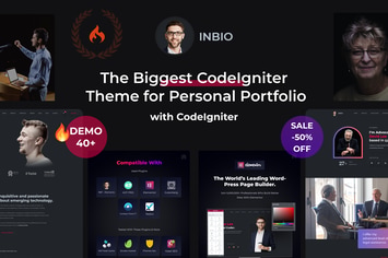 InBio - Personal Portfolio CodeIgniter Template 