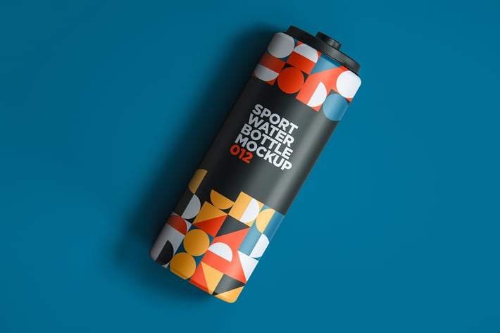 Sport Water Bottle Mockup 012