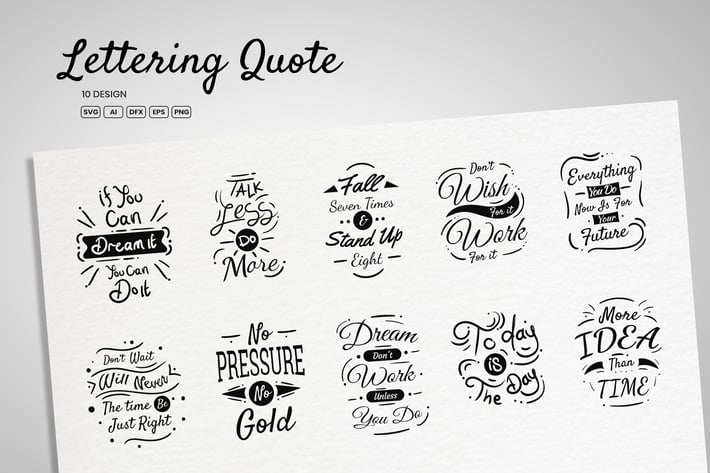 Lettering Quote