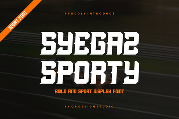 Syegaz Sporty - Racing & Speed Font