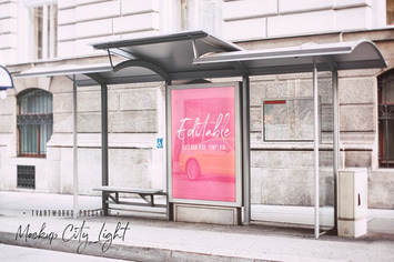 City Light Board Poster Mockup 16