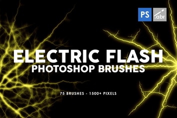75 Electric Flash Photoshop Stamp Brushes