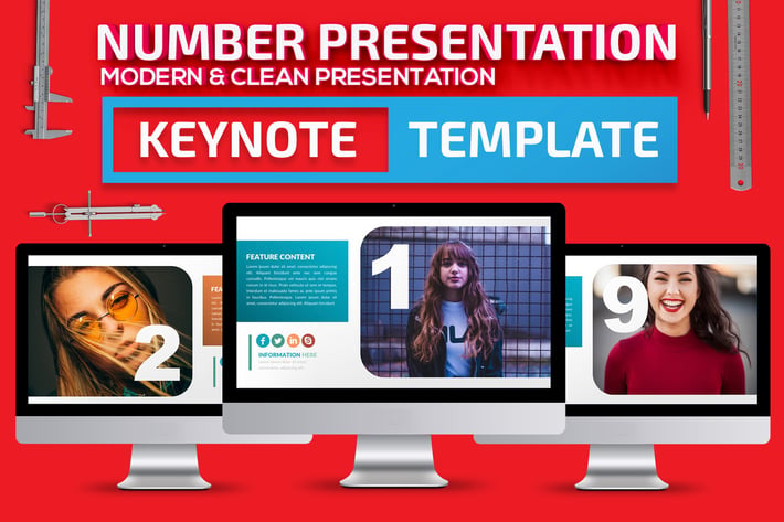 Number Keynote Presentation Template