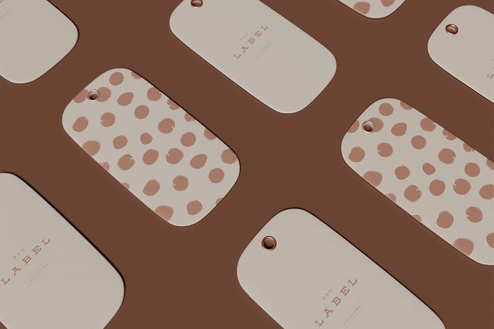 Label Price Tag Mockup