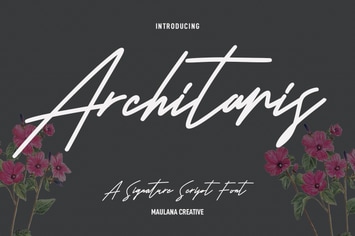 Architaris Signature Font