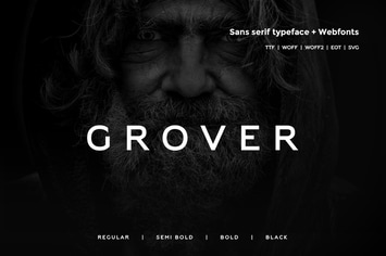 Grover - Modern Typeface + WebFont