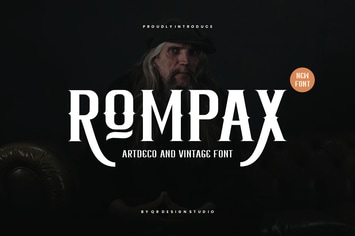Rompax - Artdeco & Rustic Font