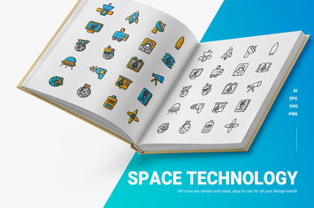 Space Technology - Icons