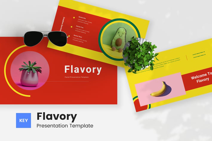 Flavory - Pastel Keynote Template