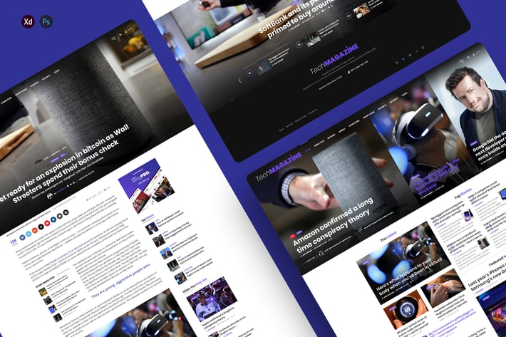 TechMagazine - Magazine & newspaper template