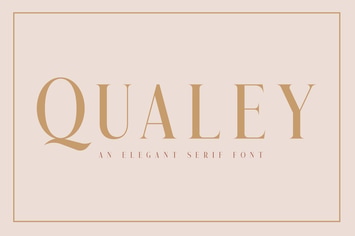 Qualey - Elegant Serif Font