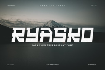 Ryasko - Japan Display Font