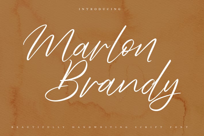 Marlon Brendy Handwriting Script Font