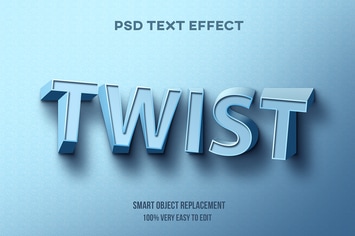 Twist text effect