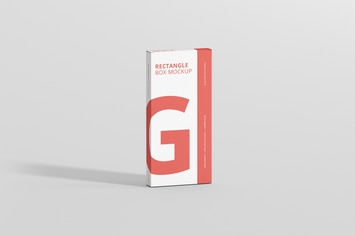 Box Mockup - High Slim Rectangle