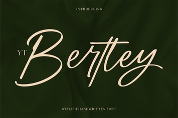 YT Bertley - Handwritten Font