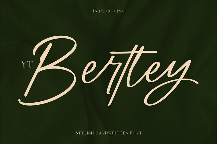 YT Bertley - Handwritten Font