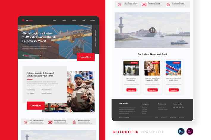 Getlogistic Email Newsletter