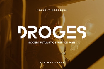 Droges  -  Modern Futuristic Font