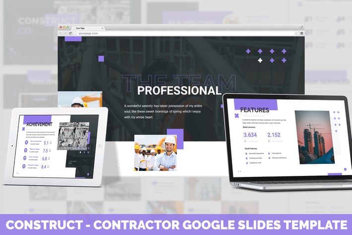 Construct - Contractor Google Slides Template