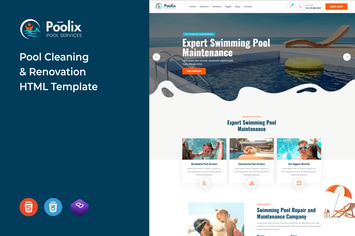 Poolix - Pool Cleaning & Renovation HTML Template 