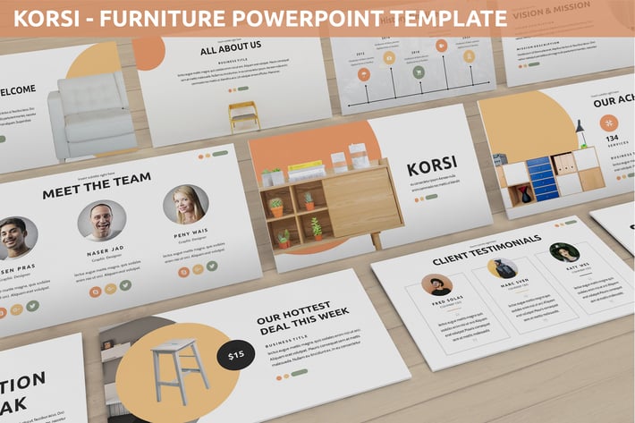 Korsi - Furniture Powerpoint Template