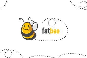 Cartoon Cute Bee Logo