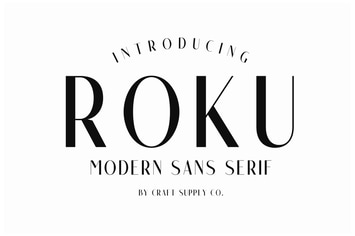 Roku - Modern Sans Serif
