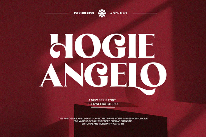 Hogie Angelo - Elegant Luxury Logo Font