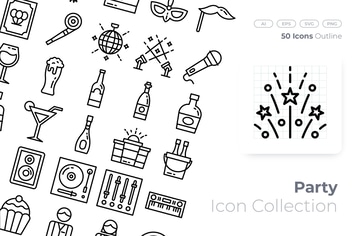 Party Outline Icon