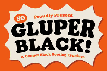 Gluper Black Display Font