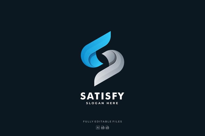 Abstract Letter S Color Gradient Logo