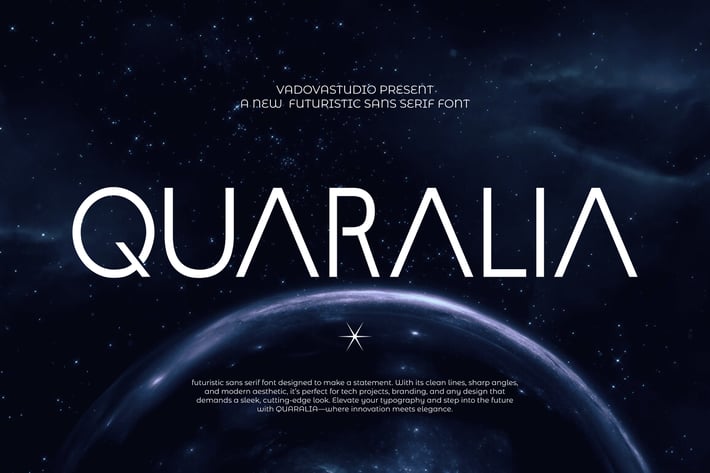 Quaralia Futuristic Sans Serif